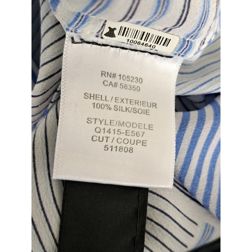 Equipment Michaela Linear Patchwork Silk Dress Bl… - image 6